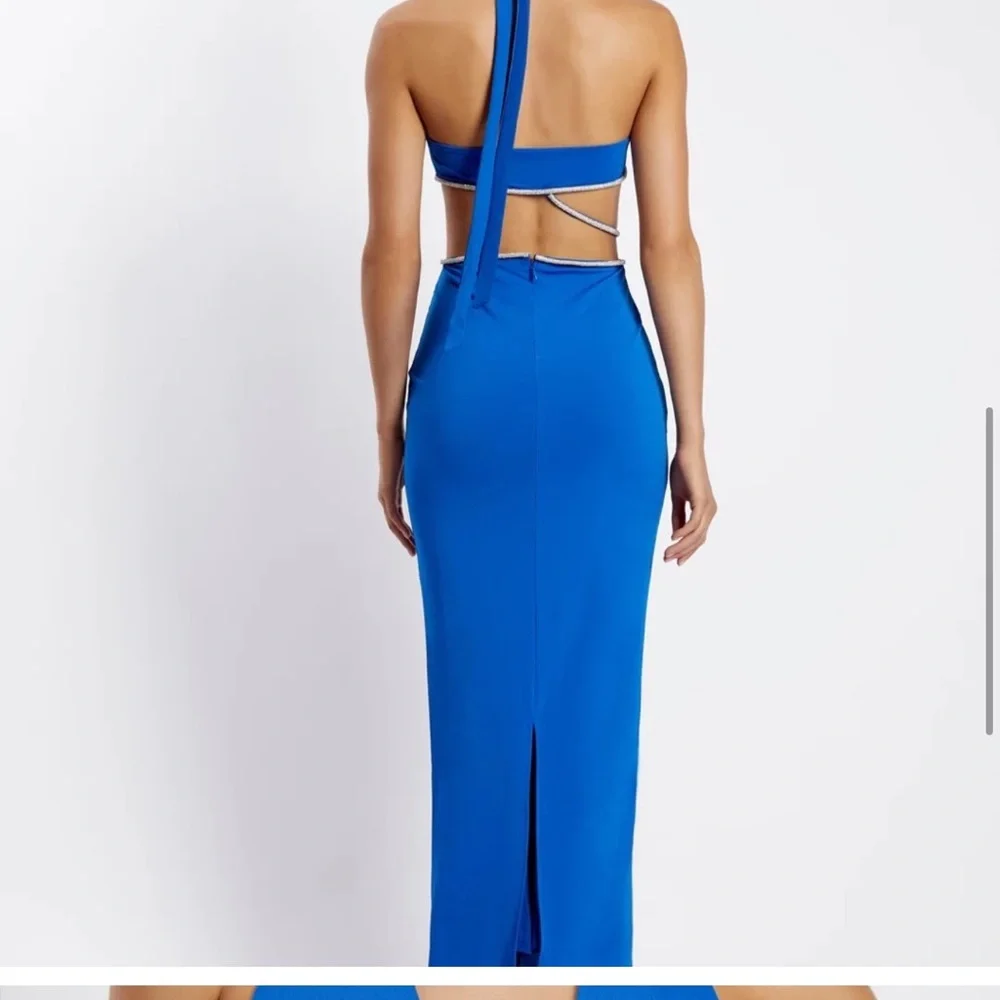 NWT Brand New Meshki NICHA Diamante Cut Out Midi Dress - Picture 9 of 16